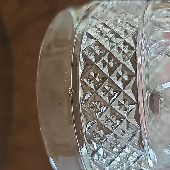 Imperial Glass Cape Cod Clear Wine Goblets w/ Wafer Stems, S/2 - Picture 5 of 7